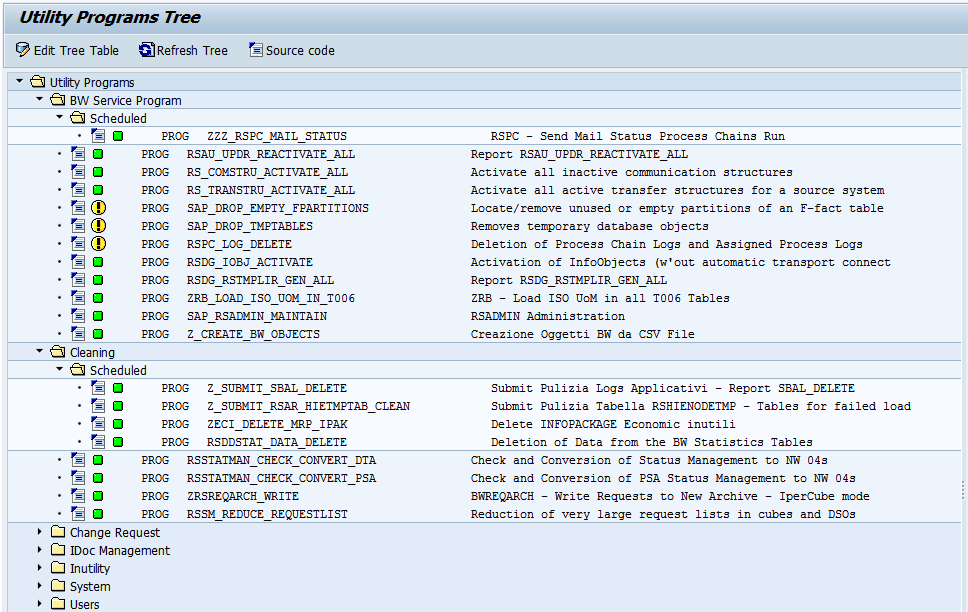 Utility Program Tree screenshot  